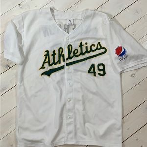 Oakland As Baseball Jersey #49 Brett Anderson SGA